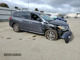2013 Nissan Pathfinder SV with VIN 5N1AR2MM3DC649634, listed as a Copart auction lot 52054425 with 123,100 mi miles and Salvage Title. Bid and sale history available at carsss.com. Image 4.