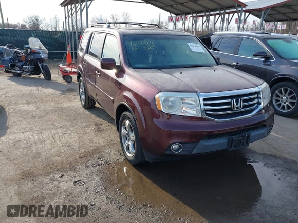 2013 Honda Pilot EX-L with VIN 5FNYF4H50DB074678, listed as a IAAI auction lot 41836964 with 107,865 mi miles. Bid and sale history available at carsss.com. Image 1.