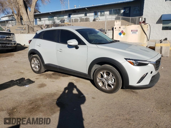 2021 Mazda CX-3 Sport with VIN JM1DKDB79M1515642, listed as a Copart auction lot 44647155 with 37,787 mi miles and Salvage Title. Bid and sale history available at carsss.com. Image 4.