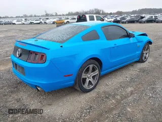 2013 Ford Mustang GT with VIN 1ZVBP8CF4D5268218, listed as a IAAI auction lot 41555868 with 219,385 mi miles. Bid and sale history available at carsss.com. Image 4.