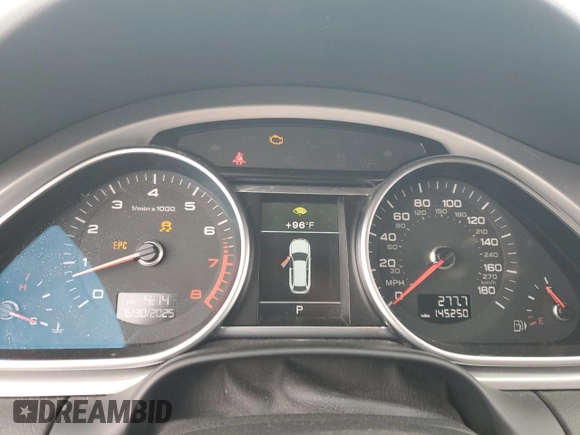 2013 Audi Q7 Premium Plus with VIN WA1LGAFE1DD012846, listed as a Copart auction lot 63091715 with 145,250 mi miles and Clean title. Bid and sale history available at DreamBid. Image 9.