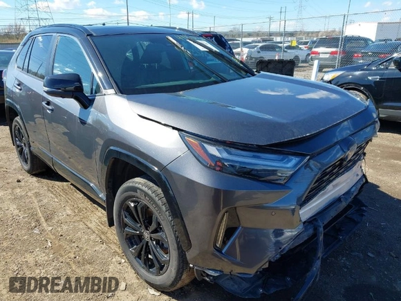 2024 Toyota RAV4 Hybrid XSE with VIN 4T3E6RFV7RU147226, listed as a IAAI auction lot 41858238 with 26,549 mi miles. Bid and sale history available at carsss.com. Image 1.