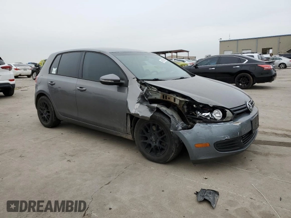 2014 Volkswagen Golf with VIN WVWDB7AJ3EW005547, listed as a Copart auction lot 44002985 with 171,999 mi miles and Salvage title. Bid and sale history available at DreamBid. Image 4.