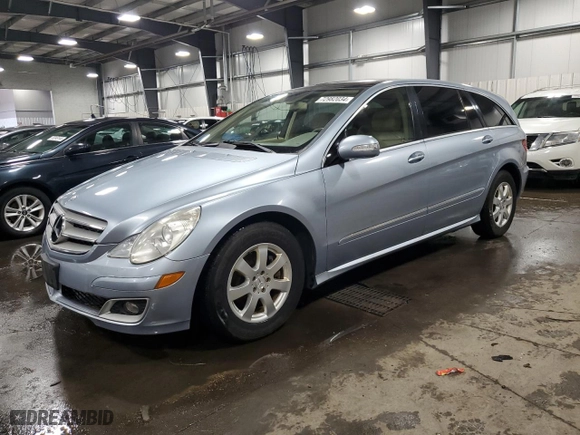 2007 Mercedes-Benz R-Class 3.0L with VIN 4JGCB22E47A044756, listed as a Copart auction lot 72982034 with 212,562 mi miles and Salvage Title. Bid and sale history available at carsss.com. Image 1.