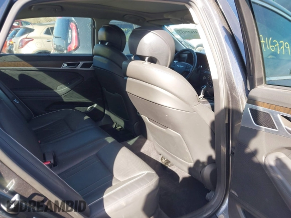 2017 Genesis G80 3.8L with VIN KMHGN4JE0HU203388, listed as a IAAI auction lot 41677912 with 139,590 mi miles. Bid and sale history available at carsss.com. Image 8.