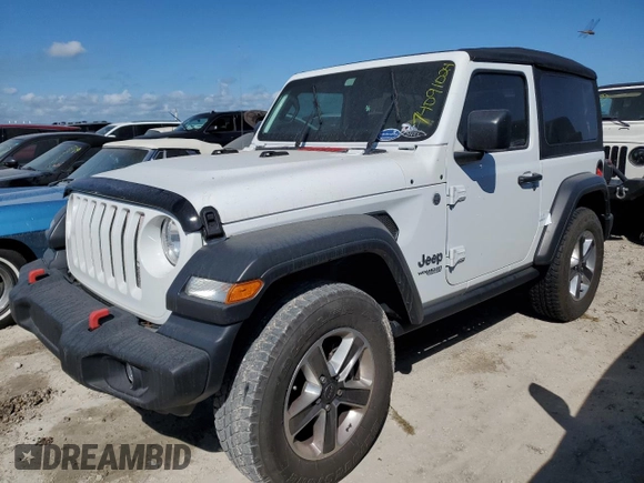 2018 Jeep Wrangler Sport with VIN 1C4GJXAG2JW212946, listed as a Copart auction lot 74091024 with Not Provided miles and Salvage Title. Bid and sale history available at DreamBid. Image 1.