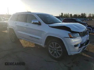2017 Jeep Grand Cherokee Overland with VIN 1C4RJFCG8HC906200, listed as a Copart auction lot 49837375 with 108,852 mi miles and Salvage Title. Bid and sale history available at carsss.com. Image 4.