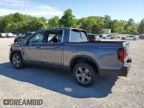 2021 Honda Ridgeline RTL z VIN 5FPYK3F50MB016439, wystawiony jako Copart lot #56114775 z przebiegiem 25 656 mil mil oraz Szkoda całkowita • Salvage title. Historia ofert i sprzedaży dostępna na DreamBid. Obrazek 2.