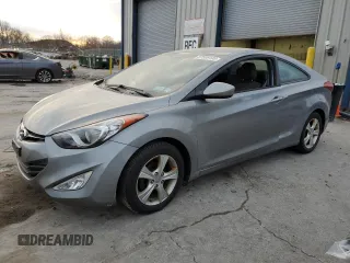 2013 Hyundai Elantra Coupe GS with VIN KMHDH6AE6DU002725, listed as a Copart auction lot 87509195 with 144,989 mi miles and Clean Title. Bid and sale history available at carsss.com. Image 1.