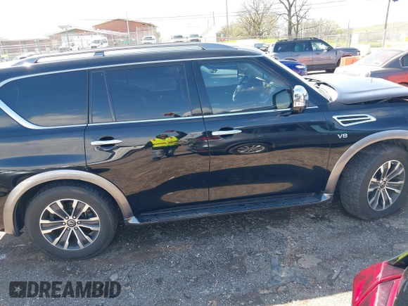 2018 Nissan Armada SL with VIN JN8AY2NC3JX501702, listed as a IAAI auction lot 41972908 with 120,157 mi miles and . Bid and sale history available at DreamBid. Image 14.
