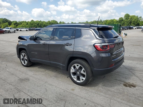2020 Jeep Compass Limited with VIN 3C4NJDCB3LT146861, listed as a Copart auction lot 61550035 with 59,611 mi miles and Salvage title. Bid and sale history available at DreamBid. Image 2.