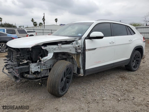 2022 Volkswagen Atlas Cross Sport 2.0T SE w/Technology with VIN 1V2KC2CAXNC204602, listed as a Copart auction lot 47306435 with 52,641 mi miles and Salvage Title. Bid and sale history available at carsss.com. Image 1.