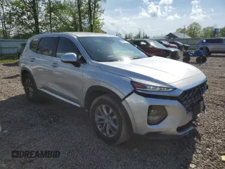2020 Hyundai Santa Fe SE with VIN 5NMS2CAD1LH166747, listed as a Copart auction lot 57093145 with 62,744 mi miles and Salvage title. Bid and sale history available at DreamBid. Image 4.