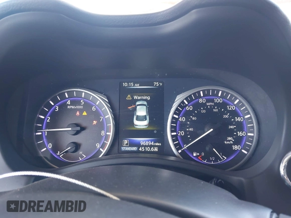 2015 Infiniti Q50 Premium z VIN JN1BV7AP4FM353666, wystawiony jako IAAI lot #42289579 z przebiegiem 96 894 mil mil oraz . Historia ofert i sprzedaży dostępna na DreamBid. Obrazek 7.