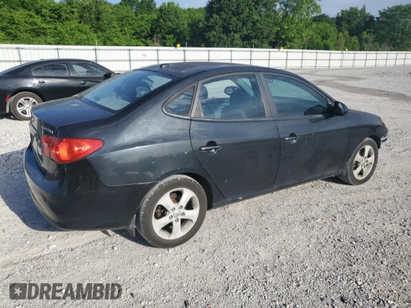 2009 Hyundai Elantra SE z VIN KMHDU46D39U608524, wystawiony jako Copart lot #57435405 z przebiegiem 216 619 mil mil oraz Szkoda całkowita • Salvage title. Historia ofert i sprzedaży dostępna na DreamBid. Obrazek 3.