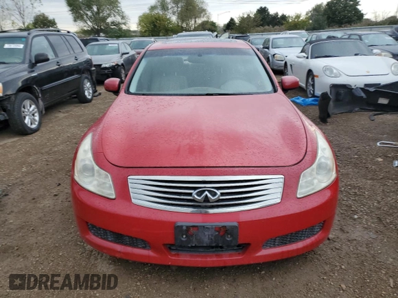2007 Infiniti G35 G35x with VIN JNKBV61F37M818436, listed as a Copart auction lot 73786244 with 159,132 mi miles and Salvage Title. Bid and sale history available at DreamBid. Image 5.