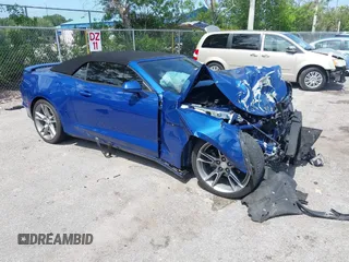 2019 Chevrolet Camaro 1LT with VIN 1G1FB3DS1K0156383, listed as a IAAI auction lot 42388003 with 52,781 mi miles and . Bid and sale history available at DreamBid. Image 1.