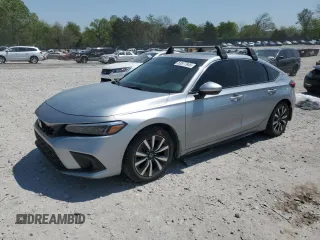 2022 Honda Civic EX-L z VIN 19XFL1H75NE019280, wystawiony jako Copart lot #53577945 z przebiegiem 48 297 mil mil oraz Szkoda całkowita • Salvage title. Historia ofert i sprzedaży dostępna na DreamBid. Obrazek 1.