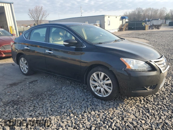 2013 Nissan Sentra S with VIN 3N1AB7AP8DL669194, listed as a Copart auction lot 54205345 with 127,444 mi miles and Salvage Title. Bid and sale history available at DreamBid. Image 4.