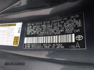 2007 Scion tC Spec с VIN JTKDE177070178585, выставлен на аукционе IAAI как лот 42253588 с пробегом 150 128 миль миль и . История ставок и продаж доступна на DreamBid. Изображение 9.