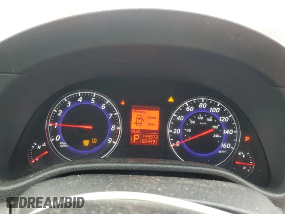 2008 Infiniti G35 with VIN JNKBV61E08M222550, listed as a Copart auction lot 72917744 with 195,972 mi miles and Salvage Title. Bid and sale history available at DreamBid. Image 9.