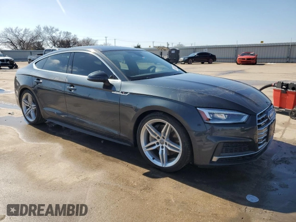 2019 Audi A5 Sportback Premium Plus z VIN WAUENCF57KA025046, wystawiony jako Copart lot #46602465 z przebiegiem 33 715 mil mil oraz Szkoda całkowita • Salvage title. Historia ofert i sprzedaży dostępna na DreamBid. Obrazek 4.