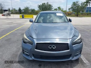 2016 Infiniti Q50 3.0t Premium with VIN JN1EV7AR3GM345977, listed as a IAAI auction lot 42093709 with 85,405 mi miles. Bid and sale history available at carsss.com. Image 6.