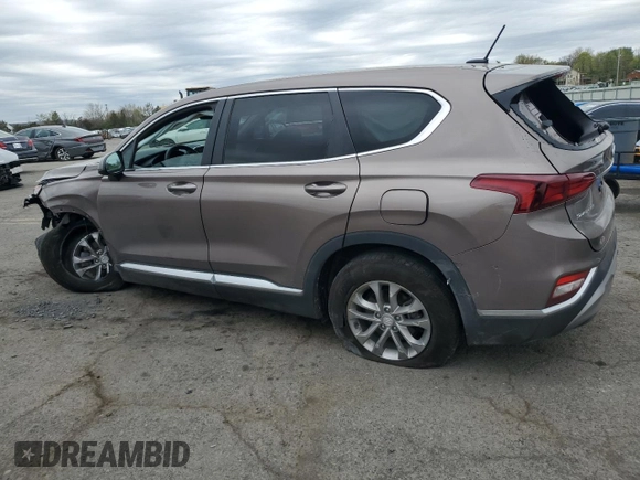2019 Hyundai Santa Fe SE z VIN 5NMS2CAD0KH123337, wystawiony jako Copart lot #53883405 z przebiegiem 79 456 mil mil oraz Szkoda całkowita • Salvage title. Historia ofert i sprzedaży dostępna na DreamBid. Obrazek 2.