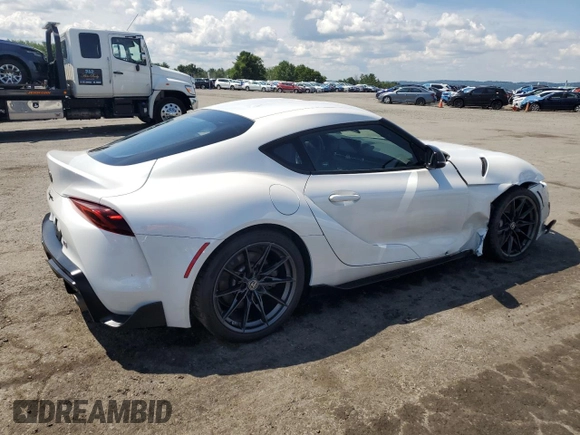 2023 Toyota Supra 3.0 with VIN WZ1DB0G09PW060627, listed as a Copart auction lot 65894025 with 26,657 mi miles and Salvage title. Bid and sale history available at DreamBid. Image 3.