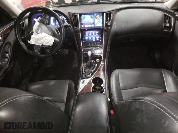 2016 Infiniti Q50 3.0t Premium with VIN JN1EV7ARXGM344387, listed as a Copart auction lot 43979475 with 103,539 mi miles and Salvage Title. Bid and sale history available at carsss.com. Image 8.