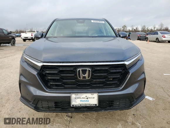 2025 Honda CR-V EX with VIN 2HKRS4H46SH405950, listed as a Copart auction lot 43325855 with 7,701 mi miles and Salvage Title. Bid and sale history available at DreamBid. Image 5.