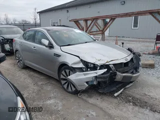 2012 Kia Optima SX with VIN 5XXGR4A62CG027184, listed as a IAAI auction lot 41236626 with 121,686 mi miles and . Bid and sale history available at carsss.com. Image 1.