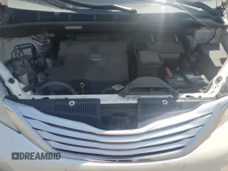 2013 Toyota Sienna XLE with VIN 5TDDK3DC1DS054265, listed as a Copart auction lot 59713835 with 206,197 mi miles and Salvage title. Bid and sale history available at DreamBid. Image 12.