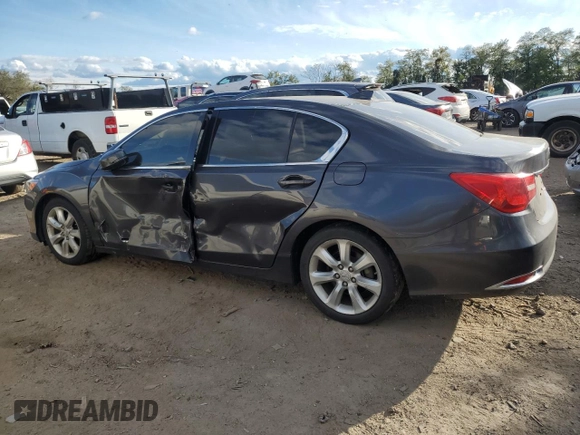 2014 Acura RLX with VIN JH4KC1F37EC004123, listed as a Copart auction lot 76392104 with 195,906 mi miles and Salvage Title. Bid and sale history available at carsss.com. Image 2.