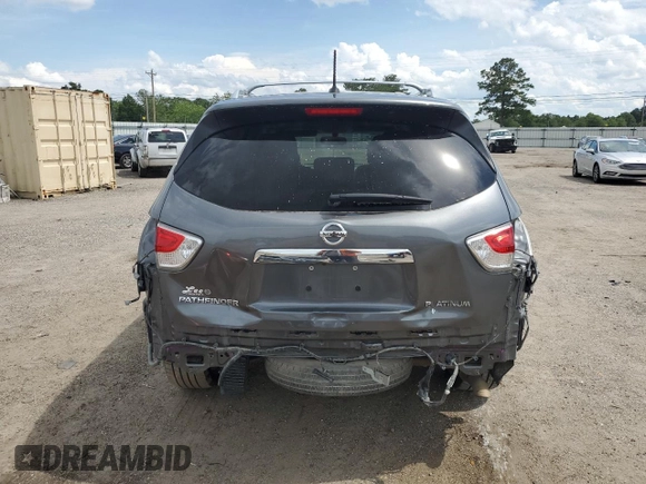 2015 Nissan Pathfinder SL with VIN 5N1AR2MN4FC641165, listed as a Copart auction lot 58033095 with 126,494 mi miles and Salvage title. Bid and sale history available at DreamBid. Image 6.