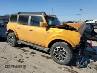 2022 Ford Bronco with VIN 1FMEE5BP5NLB59094, listed as a Copart auction lot 46318115 with 46,101 mi miles and Salvage Title. Bid and sale history available at DreamBid. Image 4.