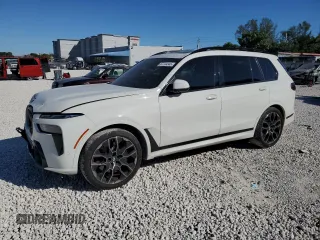 2023 BMW X7 xDrive40i with VIN 5UX23EM09P9R16204, listed as a Copart auction lot 87724345 with 38,550 mi miles and Salvage Title. Bid and sale history available at carsss.com. Image 1.