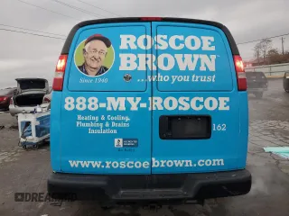 2019 Chevrolet Express Cargo with VIN 1GCWGBFGXK1239395, listed as a Copart auction lot 81158754 with 165,636 mi miles and Salvage title. Bid and sale history available at DreamBid. Image 6.