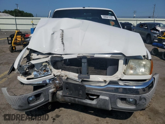 2005 Ford Ranger XLT z VIN 1FTZR45E65PA15867, wystawiony jako Copart lot #59501235 z przebiegiem Nie podano mil oraz Szkoda całkowita • Salvage title. Historia ofert i sprzedaży dostępna na DreamBid. Obrazek 5.