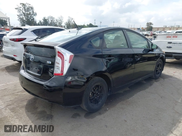 2012 Toyota Prius One with VIN JTDKN3DU8C5485214, listed as a IAAI auction lot 42136855 with 82,355 mi miles. Bid and sale history available at carsss.com. Image 4.