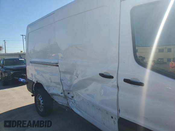 2020 Ford Transit Cargo with VIN 1FTBR2C80LKA40423, listed as a Copart auction lot 44417755 with 165,857 mi miles and Salvage Title. Bid and sale history available at DreamBid. Image 10.