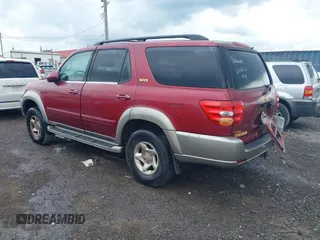 2002 Toyota Sequoia SR5 with VIN 5TDZT34A72S068170, listed as a IAAI auction lot 42125628 with Not Provided miles and . Bid and sale history available at carsss.com. Image 3.