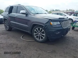2017 Jeep Grand Cherokee Overland with VIN 1C4RJFCT8HC692662, listed as a IAAI auction lot 42384620 with 93,678 mi miles and . Bid and sale history available at DreamBid. Image 1.