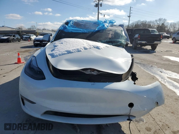 2023 Tesla Model Y Long Range with VIN 7SAYGAEE3PF767171, listed as a Copart auction lot 46057645 with Not Provided miles and Salvage Title. Bid and sale history available at DreamBid. Image 5.