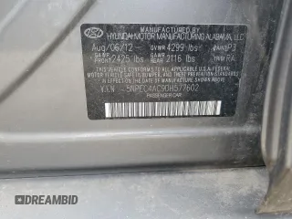 2013 Hyundai Sonata Limited with VIN 5NPEC4AC9DH577602, listed as a Copart auction lot 50443295 with 155,868 mi miles and Clean Title. Bid and sale history available at DreamBid. Image 13.