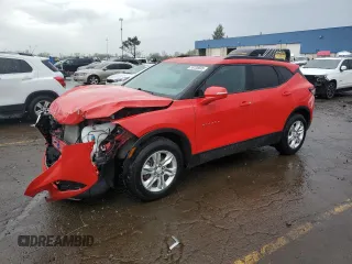 2020 Chevrolet Blazer LT with VIN 3GNKBCRS4LS701332, listed as a Copart auction lot 55130695 with 59,069 mi miles and Salvage title. Bid and sale history available at DreamBid. Image 1.