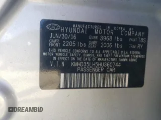 2017 Hyundai Elantra GT with VIN KMHD35LH5HU360744, listed as a Copart auction lot 78749524 with 93,364 mi miles and Salvage Title. Bid and sale history available at carsss.com. Image 12.