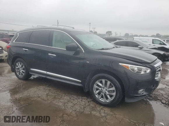 2015 Infiniti QX60 with VIN 5N1AL0MM6FC549567, listed as a Copart auction lot 59733485 with 183,460 mi miles and Clean title. Bid and sale history available at DreamBid. Image 4.