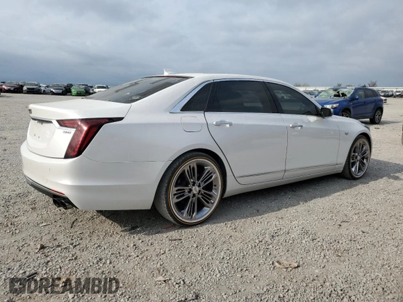 2019 Cadillac CT6 Luxury AWD with VIN 1G6KB5RS7KU123104, listed as a Copart auction lot 54058065 with 75,921 mi miles and Salvage title. Bid and sale history available at DreamBid. Image 3.