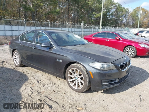 2014 BMW 5 Series 535d with VIN WBAXA5C52ED689245, listed as a IAAI auction lot 41016152 with 95,392 mi miles and . Bid and sale history available at carsss.com. Image 1.